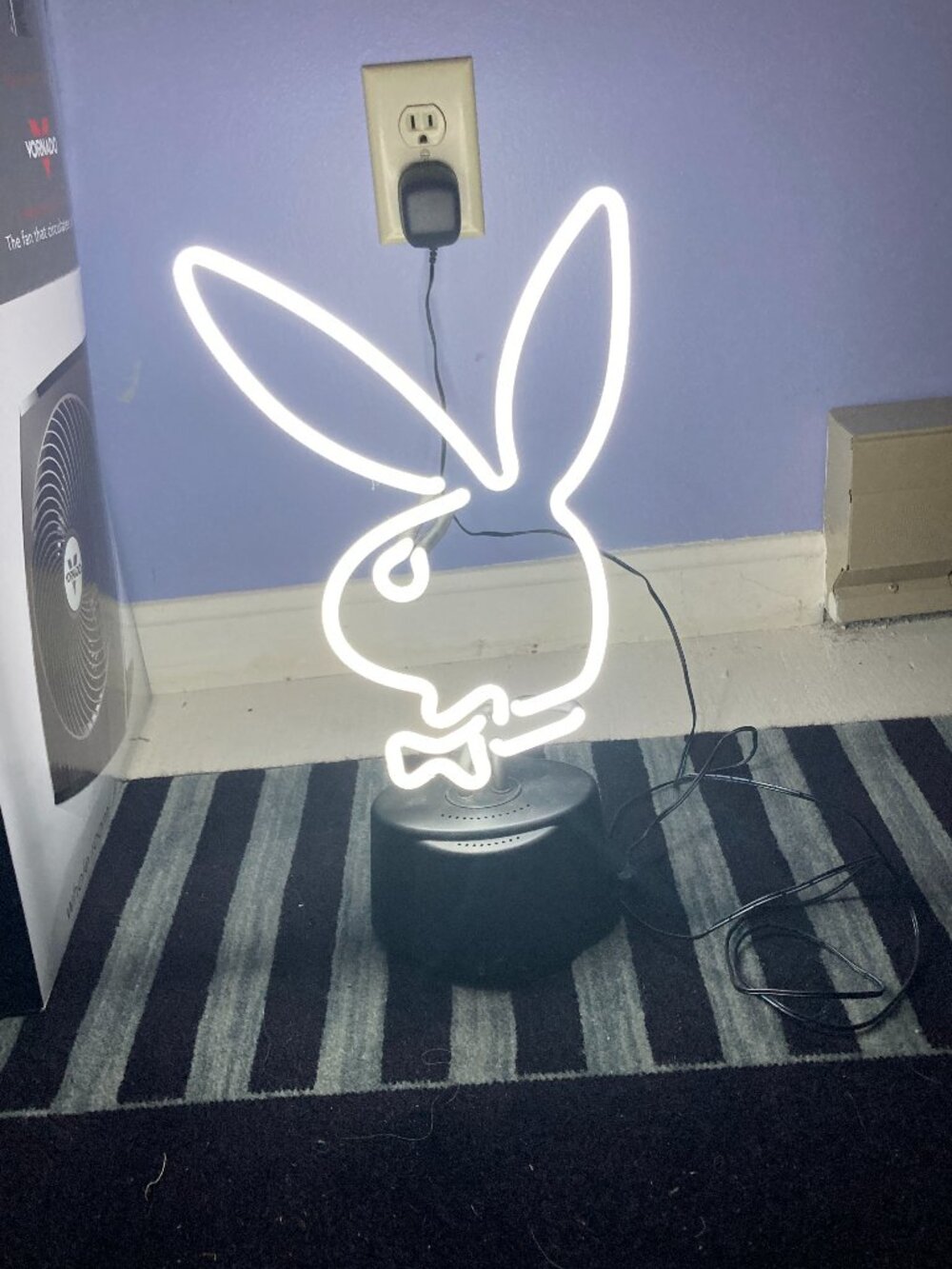 Playboy Bunny LED Neon Sign Wall Light White Decorative Lamp 2003